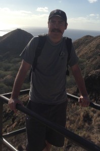 A picture of Thomas hiking Diamondhead